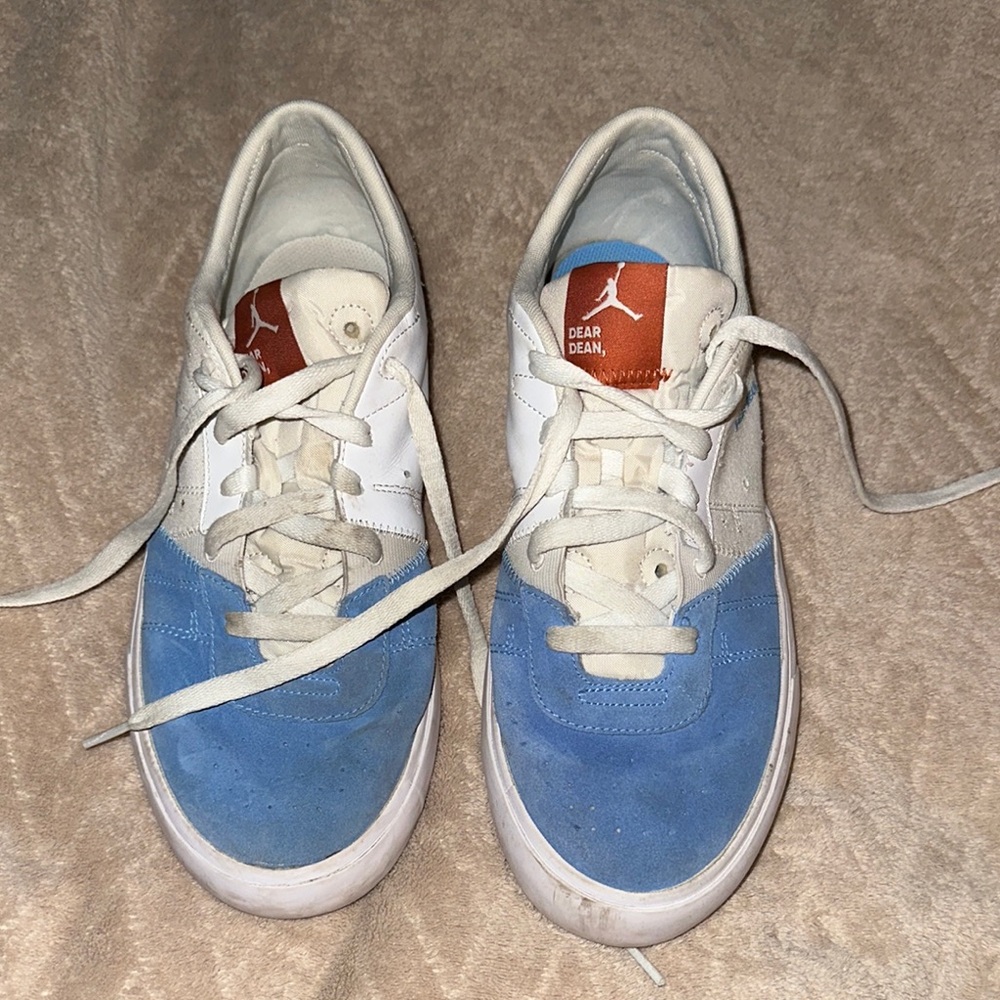 Jordan Dear Dean Blue and White Skateboard-Style Sneakers